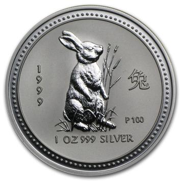 Australië Lunar 1 Haas 1999 1 ounce silver